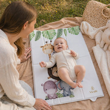 Baby Girl Foldable Waterproof Portable Changing Mat Travel Floral Botanical
