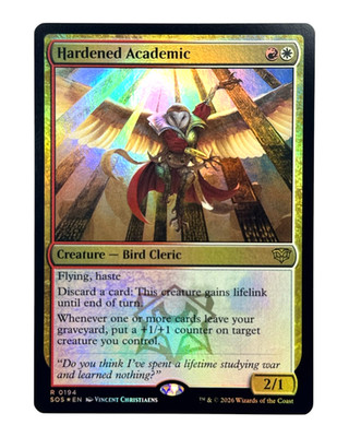 MTG | Hardened Academic | Secrets of Strixhaven | Foil | NM | EN