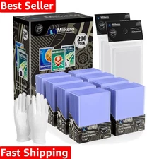 Comprehensive Card Care Kit: 200 Top Loaders + 200 Clear Sleeves for Collectors