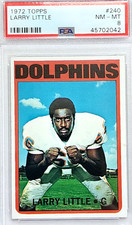 1972 TOPPS #240 LARRY LITTLE PSA NM-MT 8 RC ROOKIE HOF