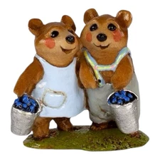 Wee Forest Folk Retired Mini Blueberry Bears  Available One Day Only 46 Made