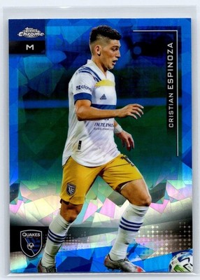 2021 Topps Chrome MLS Sapphire Edition Cristian Espinoza #31 San Jose Earthquake