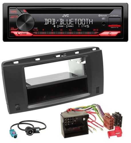 JVC CD DAB USB Bluetooth MP3 Autoradio für Mercedes R-Klasse (W251, 05-12) - Bild 1 von 8