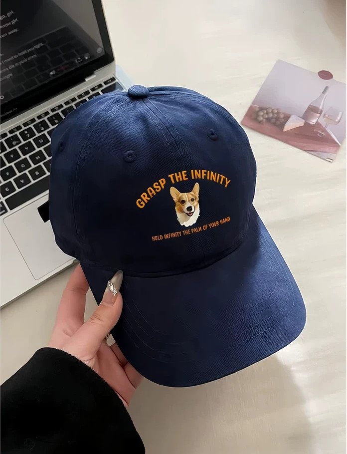 Personalized Pet Baseball Cap with Your Pet Photo, Adjustable & Sun Protection image 5