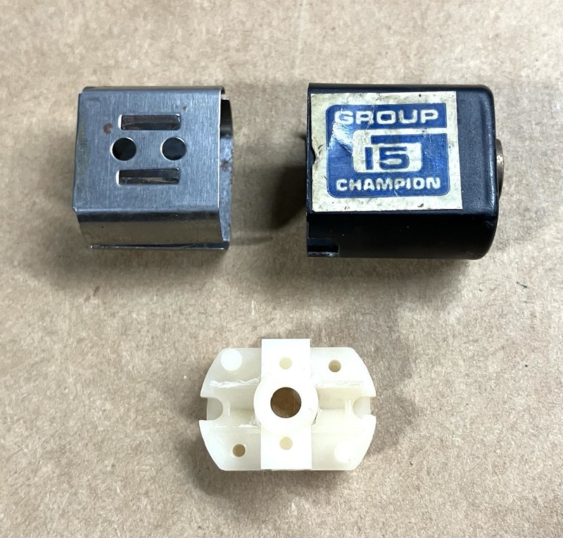 Vintage NOS Champion Group 15 Slot Car,Motor Can Shim End Bell.