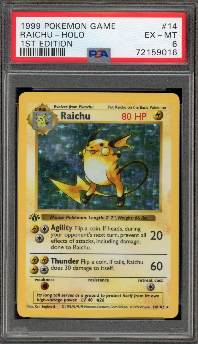 Pokémon TCG Base Set Grade 6 English Collectible Individual Card
