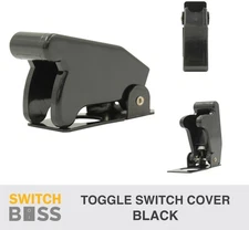 Toggle Switch MISSILE COVER Only - Black - On Off Heavy Duty Toggle 12v 24v