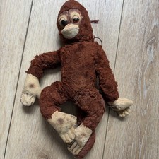 Vintage Plush Monkey FLAW READ Old
