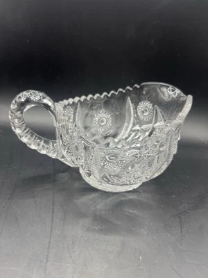 Vintage Glass Crystal gravy boat - Image 1 of 4