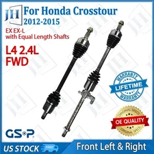 OE Front Pair Left Right CV Axle Shaft Set for 12-15 Honda Crosstour L4-2.4L FWD