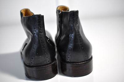 Johnston & Murphy Oxford Ankle Boot in black Size  9.5 Johnston And Murphy Mens black leather ankle boots size 9.5  main image 3