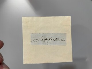Confederate President Jefferson Davis Signed Autographed Cut BECKETT BAS LOA