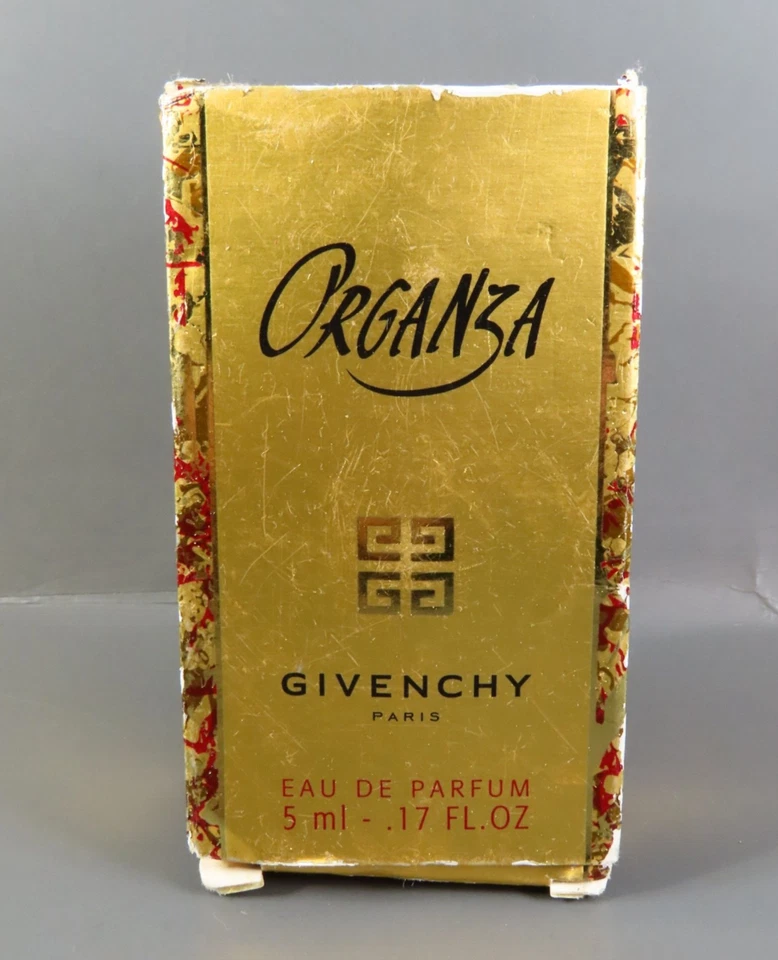 VTG NEW Givenchy Paris Organza EDP PERFUME MINI 5ml .17oz BOX IS PRETTY WORN - Image 3 of 4