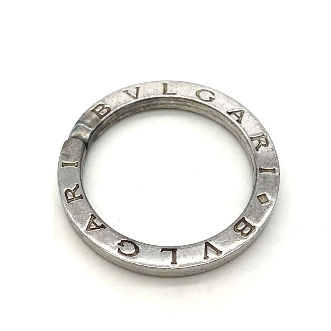 BVLGARI Key Holder Ring Charm Sterling Silver SV 925 Silver