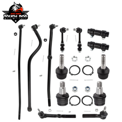 For Dodge Ram 2500 3500 13Pcs Front Ball Joints Sway Bars Track Bar Tie Rods Kit