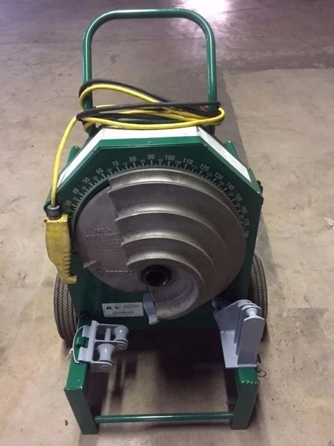 Greenlee 555 Deluxe Conduit Pipe Bender 2 RIGID Shoes 2 Rollers 1 2