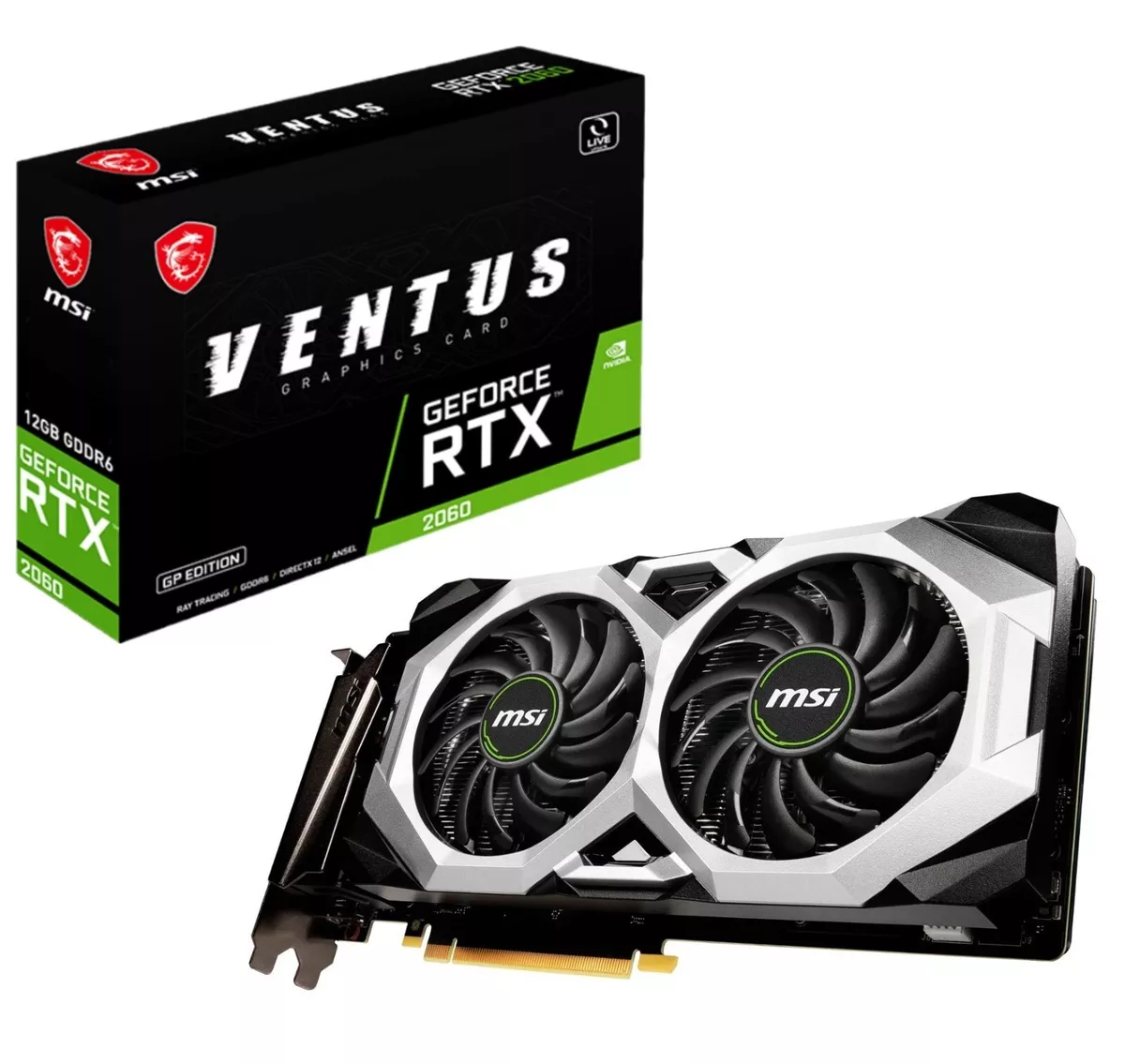 MSI Gaming GeForce RTX 2060 VENTUS 12GB GDDR6 HDMI/DP PCI 3.0 Dual