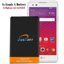 Long Lasting AceSoft 2570mAh Grade A+ Battery for Boost Mobile LG Tribute LS660