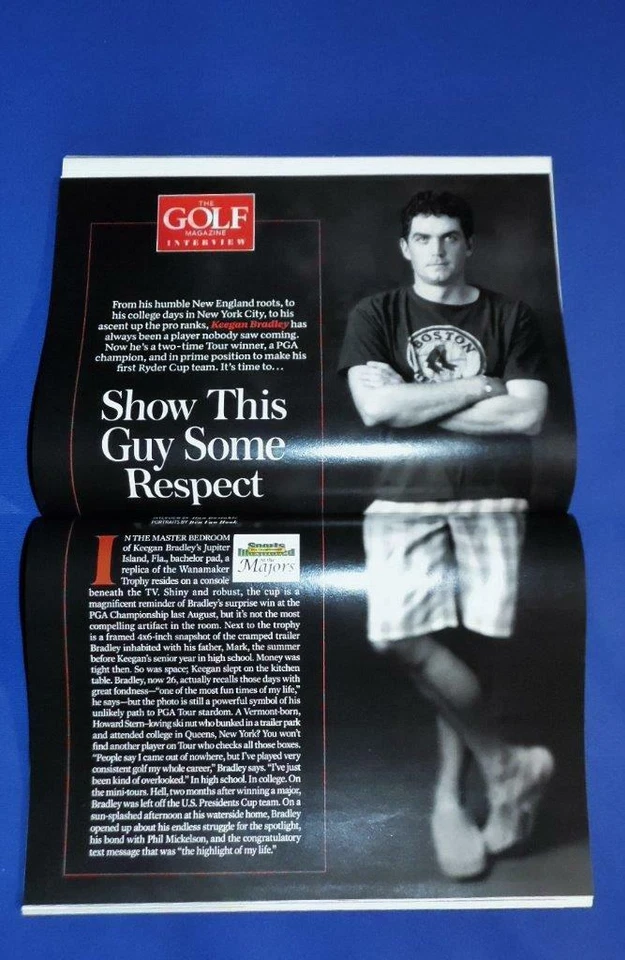 LOTE DE 2 REVISTAS FIRMADAS POR KEEGAN BRADLEY PGA CHAMPION ENVÍO EL MISMO DÍA Foto 4 de 4