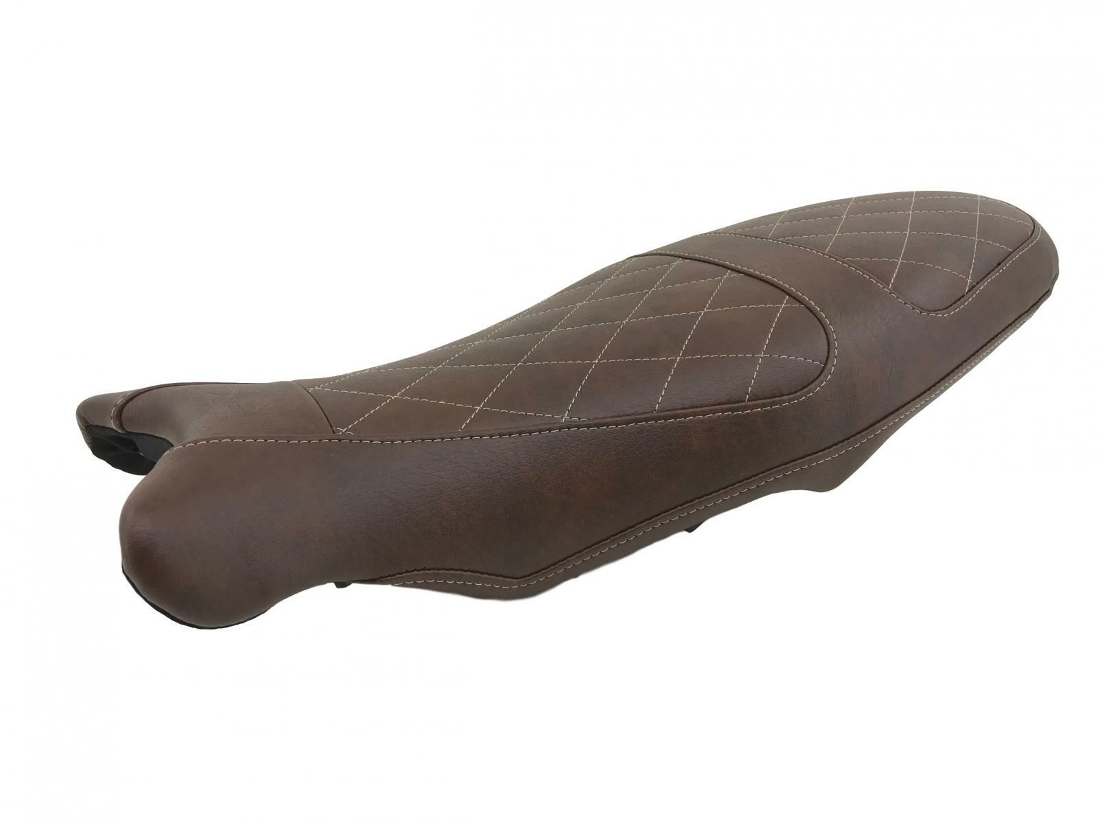 Housse de selle Top Sellerie marron en cuir premium pour BMW R-Ninet Scrambler
