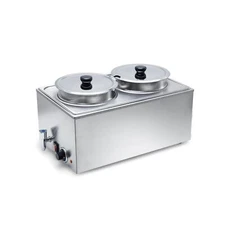 SYBO Food Warmer Steam Table Easy to Clean Commercial Grade Stainless Steel B...