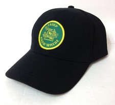 new STRANGER THINGS CAMP KNOW WHERE HAT Black Green Yellow Patch Netflix ADULT