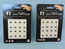 NORTH CAROLINA TAR HEELS Peel and Stick NAIL TATTOOS Lot of 12 Packages by RICO