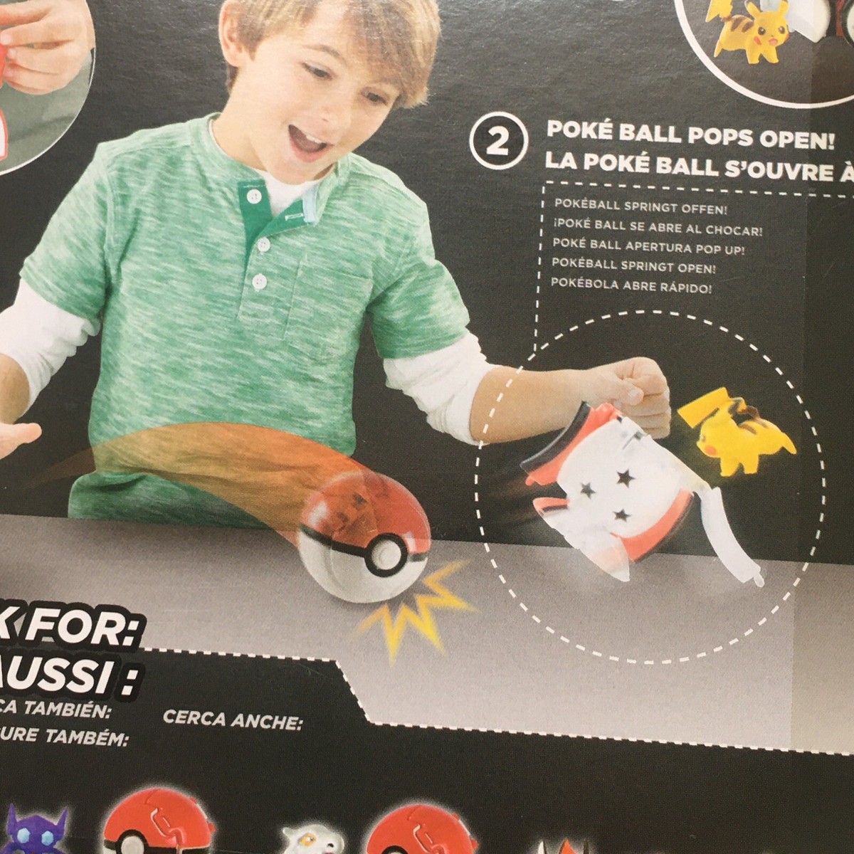 Tomy Pokémon Throw 'N' POP-Open PIKACHU + POKE BALL Pops Open Action Figure  T-94 | eBay