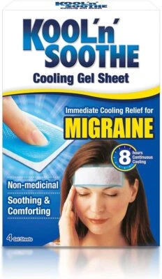 Kool 'n' Soothe Migraine Cooling Strips 4 Count - Choose Pack