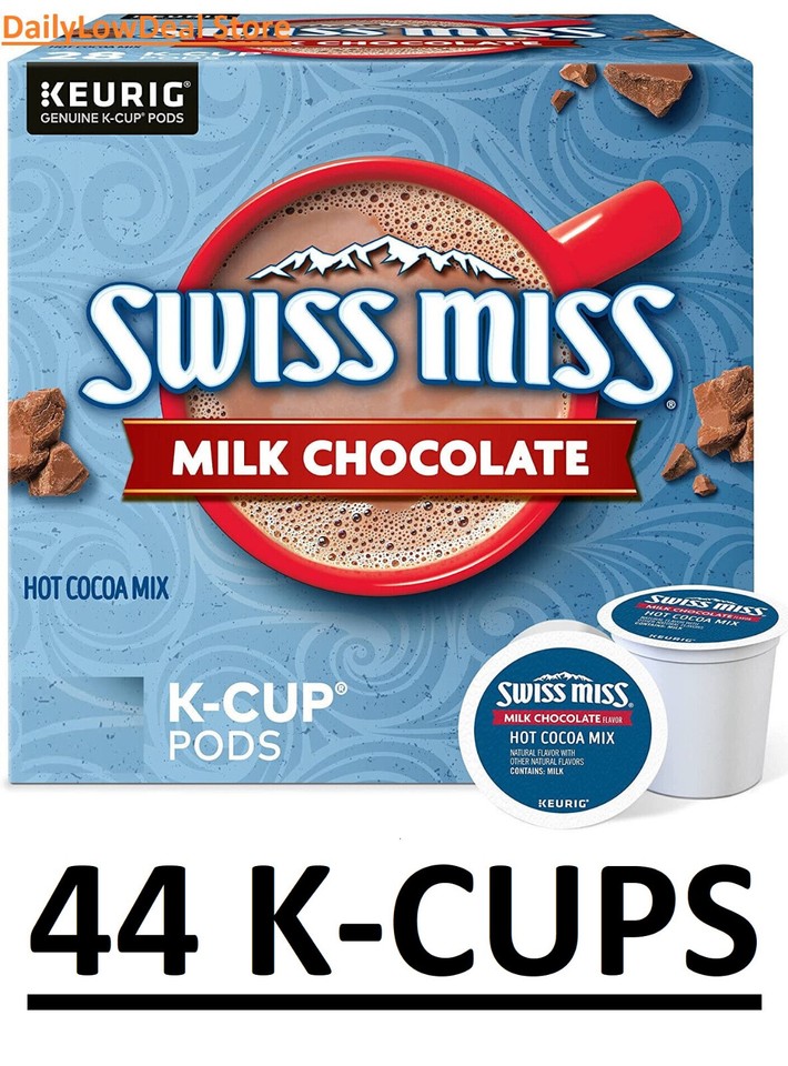 Swiss Miss Milk Chocolate Hot Cocoa Keurig Single-Serve K Cup, 10, 44 ...