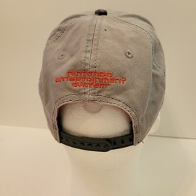 VTG Nintendo NES Controller Hat Cap, Grey & Black, Embroidered, Rare Color Combo