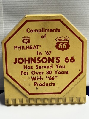 Phillips 66 Johnsons 66 Over 30 Years Giveaway Vintage 1967 Scraper Clipboard