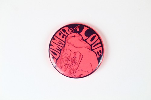 1960's Summer of Love Vietnam Era Protest Pinback Button