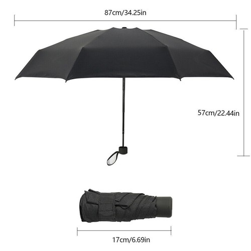 Super Mini Pocket Compact Umbrella Sun Anti UV 5 Folding Rain Windproof Travel - Picture 11 of 22