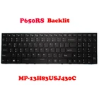 Backlit English Keyboard For CLEVO P650RS MP-13H83USJ430C 6-80-P65S0-012-1