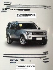NEW BLACK FULL LENGTH ROOF RAIL RACK BARS FOR LAND ROVER DISCOVERY 3 AND 4