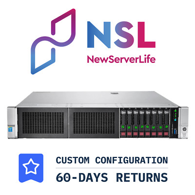 HP ProLiant DL380 Gen9 8SFF 2x E5-2650v4 2.2GHz =24 Cores 128GB P440AR 4xRJ45