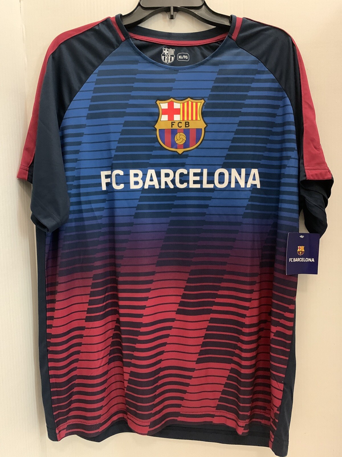 FC Barcelona Soccer Jersey Hky Sportswear Inc Youth Size XLL Rn139146