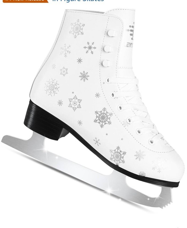 Women's/Girls Figure Ice Skates - Youth Figure EU 39/ US Women 5 White Snow