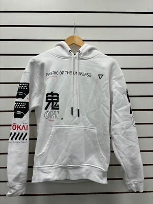 Fabric of the Universe Small White Oni Hoodie - New with Defects