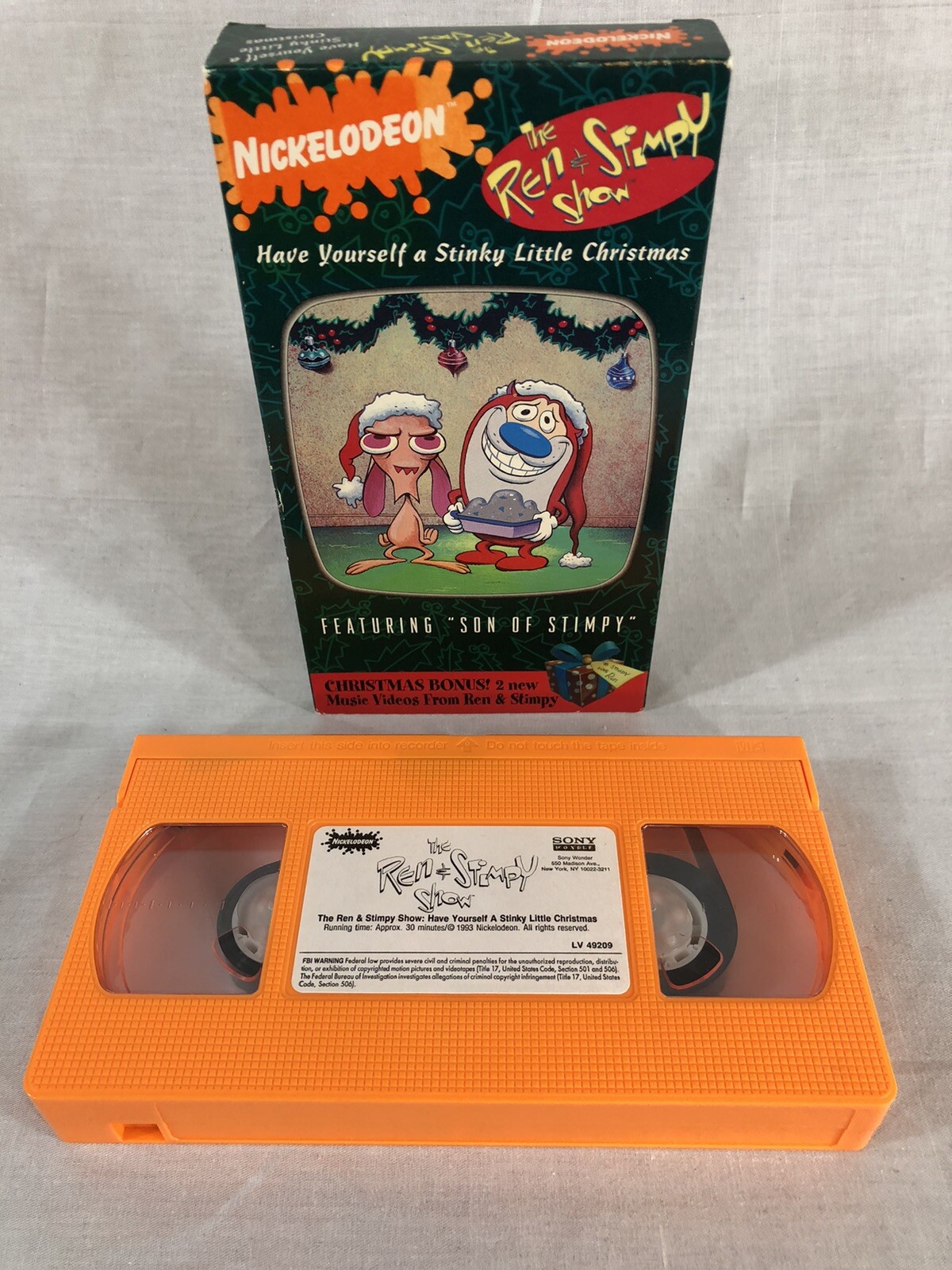 Ren & Stimpy Have Yourself a Stinky Little Xmas Christmas VHS Video