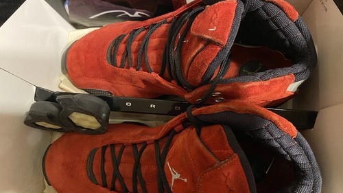 Size 11 - Air Jordan 21 OG Red Suede w/Grey Graphite Size 11 Jordan 21 Box - Picture 18 of 20