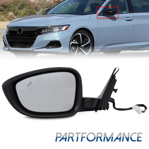 Power Heated Blind Spot 7Pin Mirror Left Driver Side Fit Honda Accord 2018-2022