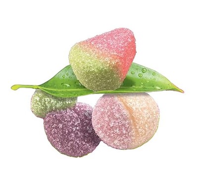 Dare 4 lb ASSORTED REALFRUIT SOUR BURSTS Fruit Shaped Candy Snack Bulk