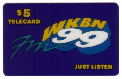 $5. FM Radio WKBN 99 Just Listen 'Proof' SPECIMEN Phone Card