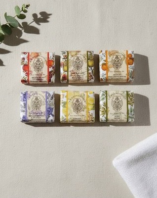 La Florentina Italian Luxury Bar Soap 6pack Lavender Pomegranate Fig Lemon &more