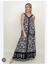 Davi & Dani Women's Maxi Dress button Down Floral Size M