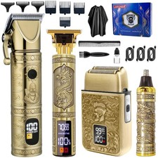Hair Clippers for Men Professional, Beard Trimmer Kits Sets, Cordless Mens ...