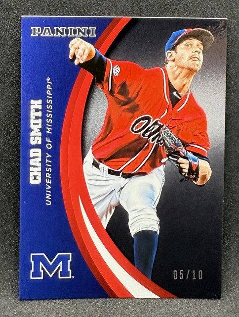Chad Smith 2016 Panini Ole Miss Rebels BLACK #d 5/10 Rookie Mississippi SP