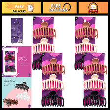 Large Spiral Claw Clips 12-Pack - Assorted Colors, Pain-Free Hair Accessories fo